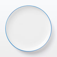 無印良品 日常の器 プレート 中 ブルーライン 約直径19cm 良品計画