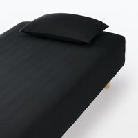 無印良品 綿混 フィットする まくらカバー 43×63cm用 ダークグレー 1セット（2枚） 良品計画