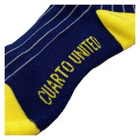 クアトロ ストライプハイソックス　NVY　F FB138 1セット（3点）（直送品）