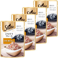 シーバ リッチ ごちそうフレーク お魚に蟹かま添え 35g 12袋 キャットフード 猫 ウェット パウチ