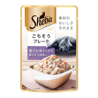 シーバ リッチ ごちそうフレーク 贅沢お魚ミックス 蟹かま・白身魚 35g 12袋 キャットフード 猫 ウェット パウチ