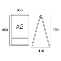 常磐精工 ブラックバリウススタンド看板 ブラックボード A2両面 ウエイトアーム・水タンクセット BVASKBB-A2R-3SET 1セット（直送品）