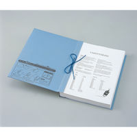 セキセイ のびーるファイル ヒモヤード ブルー AE-55WJ-10 1セット(1冊×10)