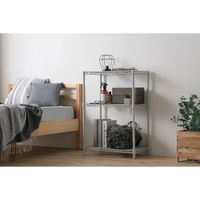 アイリスオーヤマ カラーメタルラック 幅55cm 3段 ライトグレー CMM-55083 1台（直送品）