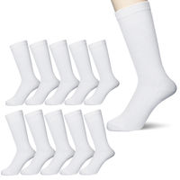 コーコス信岡 メンズ軍足 靴下 ソックス ホワイト F ERG-2000 1パック（10足入）