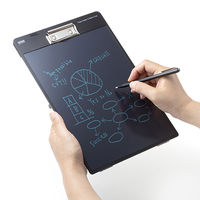 電子メモパッド 13インチ クリップ スタンド付き ブラック DH-320BK 1個 サンワサプライ（直送品）