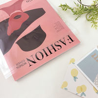 【透明袋】らくらく梱包グッズ テープ付きクリアポケット B4サイズ対応 1袋（5枚）