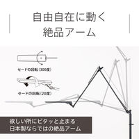 デスクライト クランプ型 スワン電器 ブラウン シンプル 調光 調色 レディックエグザーム DIVA LEX-996LBR 1個