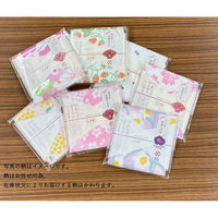 【個装 ほんの気持ちですシール付】日繊商工 日本製ハンカチ/お任せアソート/色柄指定不可 JSTC-kimoti-30 1箱(30枚入)（直送品）