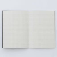 無印良品 ノート 5mm方眼 A6 ダークグレー 30枚 糸綴じ 1セット（10冊） 良品計画