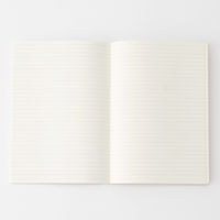 無印良品 上質紙 フラットに開くノート A5 横罫縦ドット 80枚 ライトグレー 1セット（5冊） 良品計画