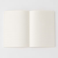 無印良品 上質紙 フラットに開くノート B6 横罫縦ドット 80枚 ライトグレー 1セット（5冊） 良品計画