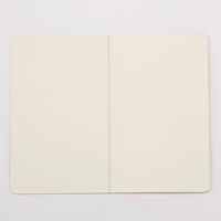 無印良品 上質紙 スリムノート 無地 A6スリム ベージュ 40枚 1セット（5冊） 良品計画