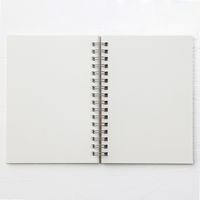 無印良品 ダブルリングノート 無地 A6 ベージュ 80枚 1セット（5冊） 良品計画