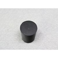 コクゴ フッ素ゴム栓 黒 24-7998-03 1個（直送品）