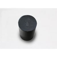 コクゴ フッ素ゴム栓 黒 24-7998-01 1個（直送品）