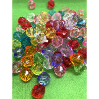 創アンド遊 クリアビーズ単色 赤 CB-200-001 1セット（10袋）