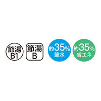 LIXIL サーモスタット付シャワーバス水栓 浴槽・洗い場兼用 エコフル/多機能シャワー RBF-916N 1台（直送品）