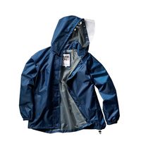 クロダルマ バッグインレインコート ネイビー S 47417-11-S 1枚（直送品）