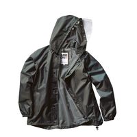 クロダルマ バッグインレインコート チャコールグレー 5L 47417-48-5L 1枚（直送品）