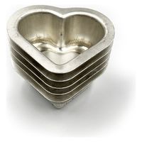 松永製作所 松永 MS195 シルバーダブルハート単品5ヶ入り 1組(5個入)（直送品）