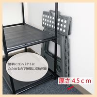 トレードワンセノ・ビー LG 高さ39cm 折り畳み踏み台 耐荷重100kgオリーブ 307651個