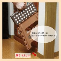 トレードワン セノ・ビー ちょいのっぽ君 高さ32cm 折り畳み踏み台 耐荷重100kg BR 10102 1セット（2個）