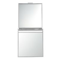 KX0755 約5倍拡大鏡付コンパクトミラー 5個 貝印