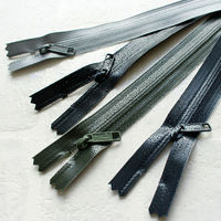 YKK Y.K.K 止水ファスナー 20cm 3本入 カーキ 3CFT20-566 1セット(3本入/5袋セット（直送品）