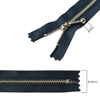 Y.K.K 玉付きファスナーシルバー 30cm col.563 薄茶 10本入り 3N30-563（直送品）