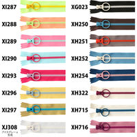 YKK Y.K.K コンビファスナー 30cm 紺×薄ピンク 3VSC30-XH254 3VSC30-254 1セット(5本入/5袋セット（直送品）