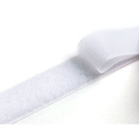 日本紐釦貿易 クイックロン モヘア 縫い付けタイプ 白 巾2.5cm×20cm YQN25-501（直送品）