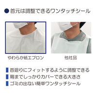 竹虎 やわらか紙エプロン 食事用 介護用  10枚入り 076374 1袋(10枚入)