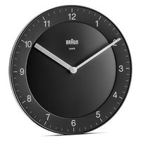BRAUN ブラウン 掛時計 Analog Wall Clock BLACK BC06B 1個（直送品）