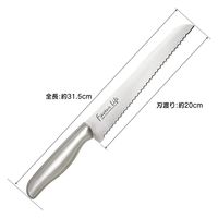 タフコ Zー2295 ファブーライフパン切包丁 4950479422956 1セット(1個×6)