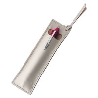 ヤング産業 革工房いんのしま しおりにもなるペンケース ホワイト 63KI25-01 1箱（直送品）