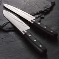 佐竹産業 濃州孫六作 ディンプル加工包丁2本セット A-100V 1箱（直送品）