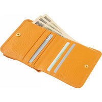 オフィススリーワークス 良品工房 日本製牛革二つ折財布 キャメル B0110-201CA 1箱（直送品）