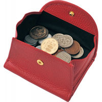 オフィススリーワークス 良品工房 日本製牛革二つ折財布 レッド B0110-201RE 1箱（直送品）