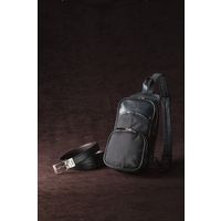 アセット デービッド・ヒックス ボディバッグ ブラック DHBO500 1箱（直送品）