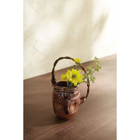 ヤマ庄陶器 信楽焼 辰砂変形つる 花入 G5ー3909 1箱（直送品）