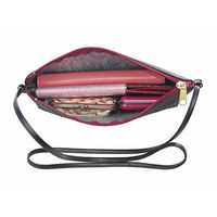 中川満 リップ　クラッチショルダー ブラックストライプ L-1503-V 1袋（直送品）