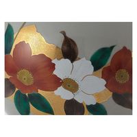 山治陶苑 6号丸花瓶 山茶花 YJ15ー01 1箱（直送品）