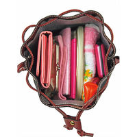 中川満 ライフエヌ ストライプ巾着ポシェット 817 1袋（直送品）