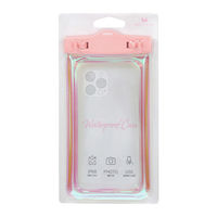 MOTTERU IP68取得で防塵・防水オーロラカラーシェルピンクのスマホ用防塵・防水ケース MOT-WPCAU-PK 1個