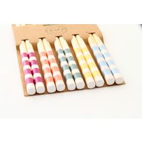 不二貿易 お箸5本セット ボーダー 10940 1箱(50膳:5膳×10袋)（直送品）