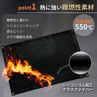 ピースアップ 焚き火シート M 60X90cm 10002232 1枚