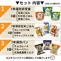 ピースアップ 3日分非常食Bセット 7年保存食詰替え用 HST7B01 10002442 1セット