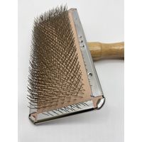 【ワゴンセール】スリッカーブラシ武蔵 ハードタイプM 犬猫用 プロ用 ステンレス製 日本製 岡野製作所