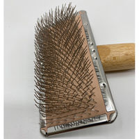 【ワゴンセール】スリッカーブラシ武蔵 ハードタイプS 犬猫用 プロ用 ステンレス製 日本製 岡野製作所